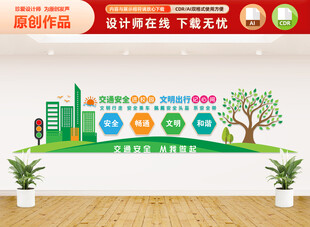 交通安全进校园文化墙