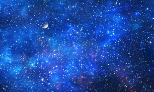 蓝色星空软膜天花灯箱