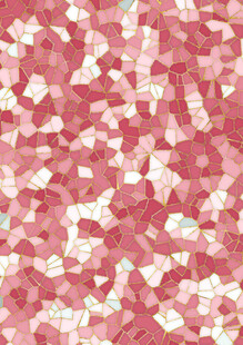 粉色几何碎片抽象图案
