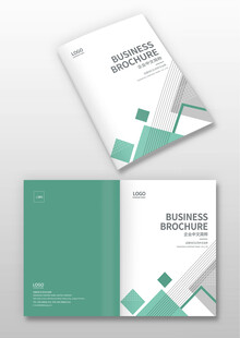 简约几何画册封面