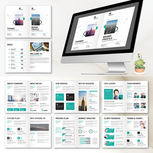 宣传画册InDesign模板