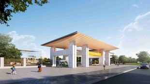 现代风格加油站外观设计