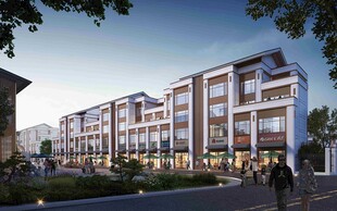 现代风格多层商业建筑群