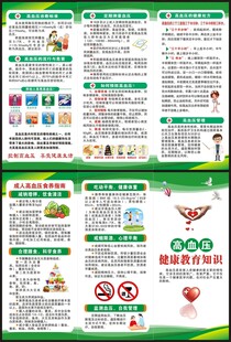 高血压日三折页
