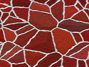 红色碎瓷片拼接纹理图案
