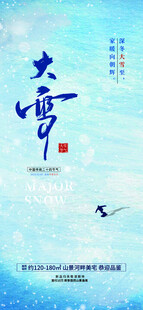 大雪节气海报