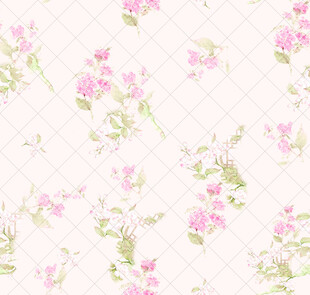 粉色花卉图案背景纹理