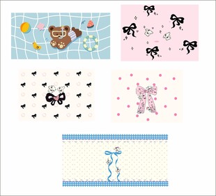 可爱动物图案设计素材