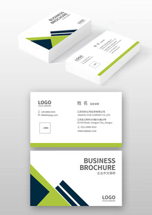 简约几何风格商务名片设计