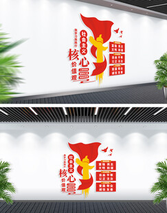 社会主义核心价值观文化墙