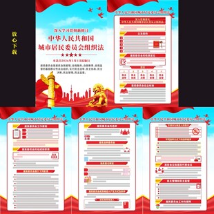 城市居民委员会组织法宣传挂图