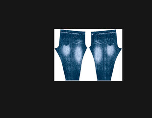 时尚蓝色牛仔裤展示