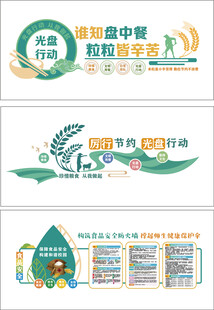 校园食堂文化墙设计