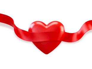 红心飘带
