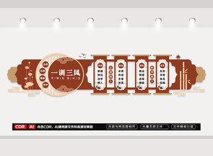 一训三风文化墙