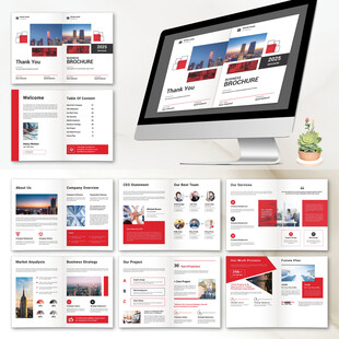 企业画册InDesign模板