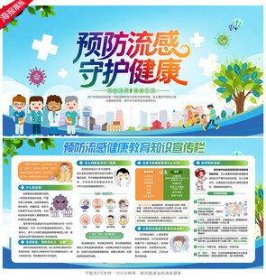 预防流感宣传栏