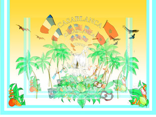 热带风情海岛度假场景