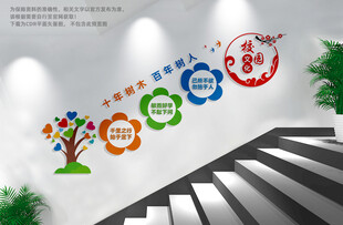 校园楼梯文化墙