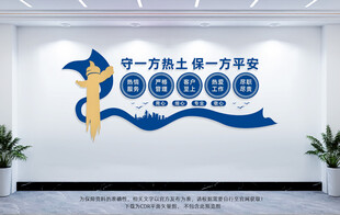 保安公司文化墙