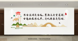 图书馆文化墙 校园文化墙