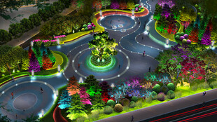 梦幻多彩园林景观设计