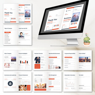 展示画册InDesign模板