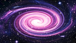 梦幻紫色旋涡星空