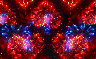 绚丽多彩的抽象光影图案