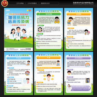 学校传染病预防展板