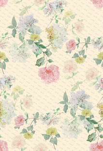 复古花卉图案背景