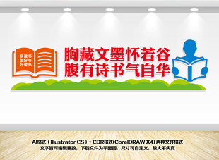 校园阅读文化墙