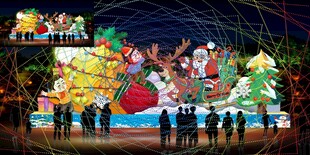 节日彩灯效果图