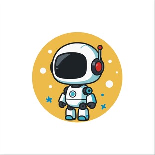 可爱卡通宇航员形象