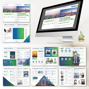 企业画册InDesign模板