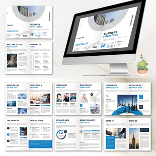 商务画册InDesign模板