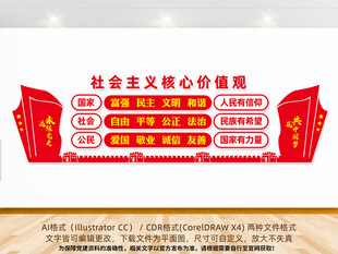 社会主义核心价值观文化墙