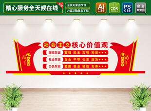 社会主义核心价值观文化墙