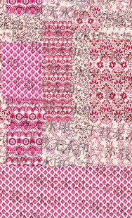 粉色系几何图案拼接