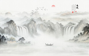 意境水墨山水