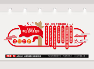 十五五时期经济社会发展文化墙