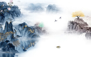 最新 现代高清山水 TIF分层