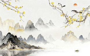 大气 现代高清山水 TIF分层