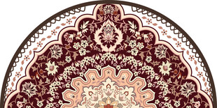 复古花纹圆形装饰图案