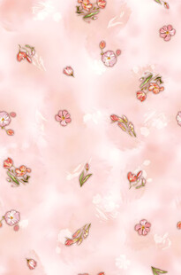 粉色花卉图案背景纹理