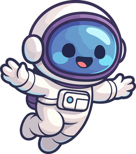 可爱卡通宇航员形象