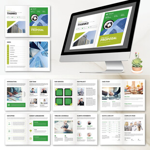 品牌画册InDesign模板