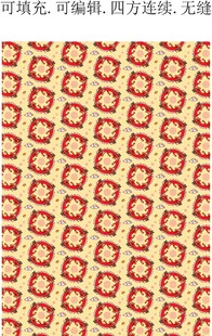 中国传统图案 中国龙纹样 春节