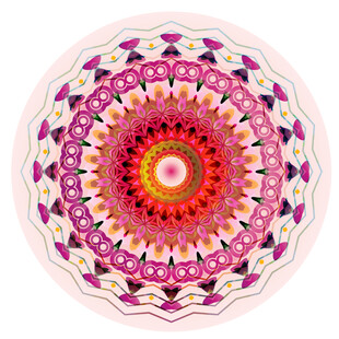 绚丽多彩曼陀罗图案