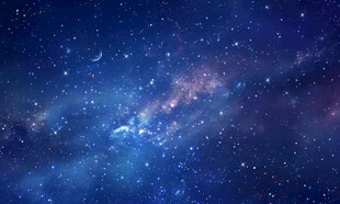 蓝色宇宙星空背景图素材